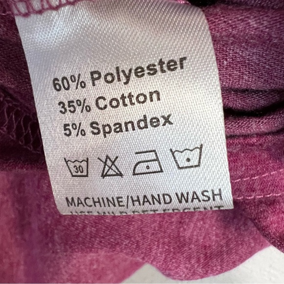 Heathered Burgundy Crew Neck T-Shirt Kelce swift era - Picture 4 of 5